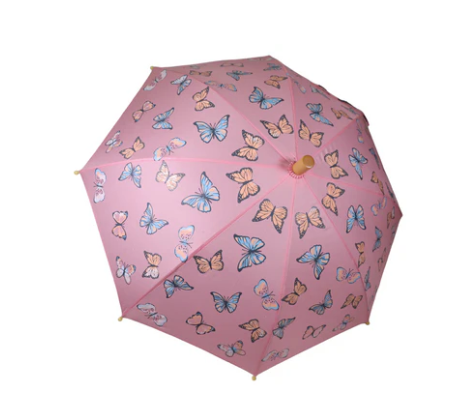 Korango Pink Butterfly Colour Changing Umbrella