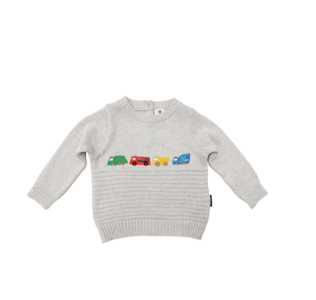 Korango Embroidered Truck Sweater.