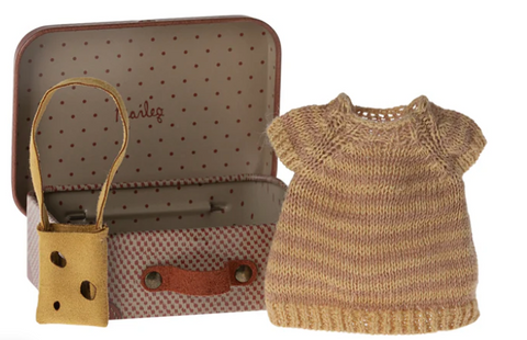 Maileg Dress & Bag in Suitcase - Big Sister.