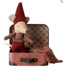 Maileg Christmas Mouse Baby in Suitcase.