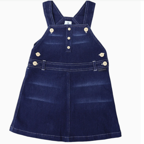 Korango Denim Pinafore Dark Wash