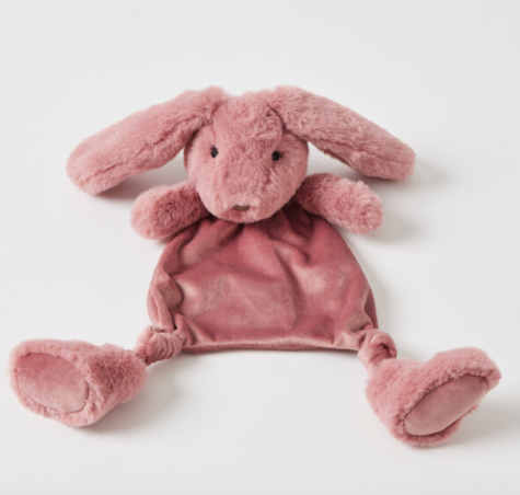 Raspberry Bunny Comforter.