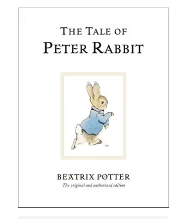 Books - The Tale of Peter Rabbit.