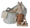 Maileg Bunny in Carry Cot, Micro.