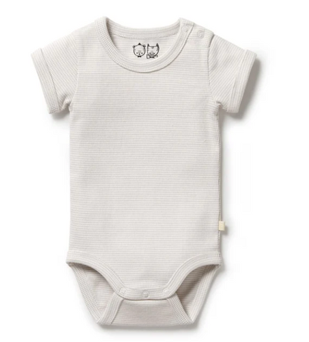 Wilson & Frenchy Short Sleeve Stripe Rib Bodysuit.