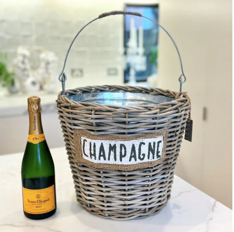 Rattan Champagne Cooler.