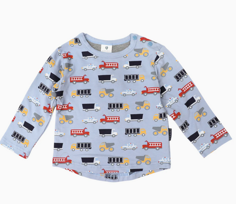 Korango Cars & Trucks Printed Tops