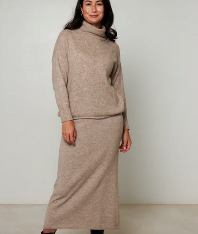 La Sierra Alpaca Knit Skirt.