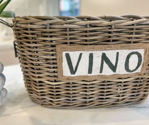 Rattan Vino Cooler.