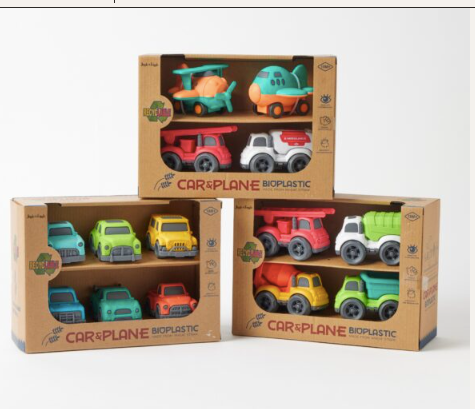 Bioplastic Car & Plane Set.