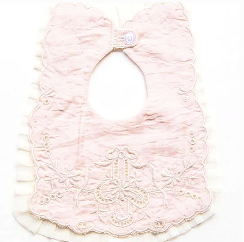 Heirloom Embroidered Christening Bib
