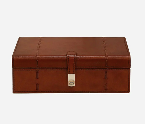 Savoy Leather Storage Boxes.