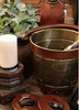 Riviera Brass Wine Cooler with Leather Handles