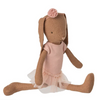 Maileg Chocolate Bunny in Ballet Suit & Skirt -Rose  Size 1.