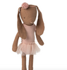 Maileg Chocolate Bunny in Ballet Suit & Skirt -Rose  Size 1.