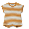 Organic Knitted Growsuit - Golden Wave Stripe