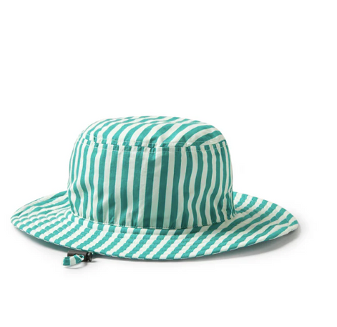 Green Bean Stripe Sun Hat