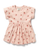 Strawberry Kisses Organic Crinkle Dress