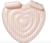Twin Heart Lie-on Float, Stole My Heart Pink Stripe