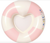 Luxe Tube Pool ring Stole My Heart Pink Stripe