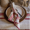 French Country Striped Selvedge Stripe Linen Napkins