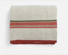 French Country Striped Selvedge Stripe Linen Tablecloth