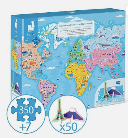 Janod - World Educational Puzzle 350pc