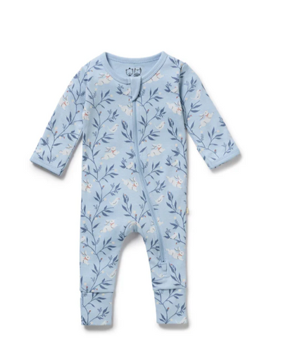 Wilson & Frenchy Bunny Whistle Zipsuit with Feet