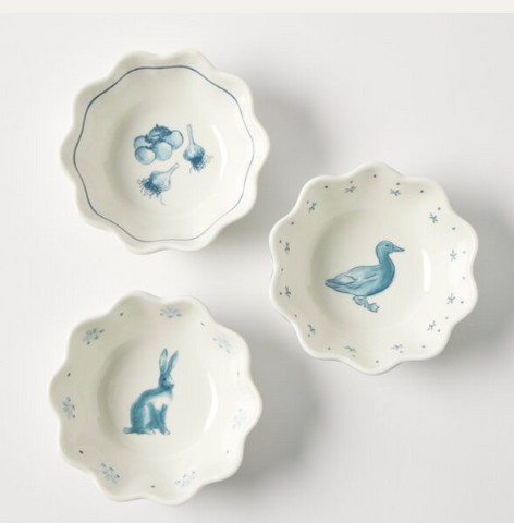 Maison Bleue Petite Bowl - 3 DESIGNS