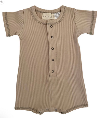 Rai & Co Mini Ribbed Romper