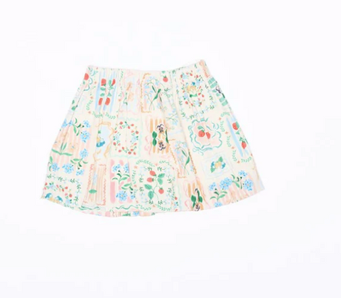 Walnut Forget  Me Not Skirt