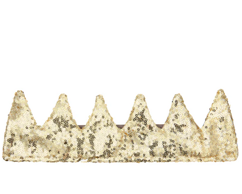 Gold Sequin Crown