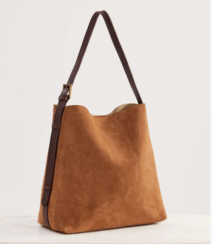Juju & Co - Suede Cabas Tote - Camel