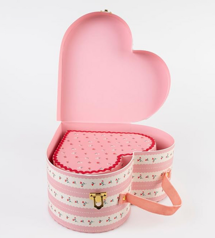 Meri Meri Vintage Rose Shape Suitcases - Set of 2.