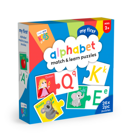 D & D Children's 52pc Alphabet Match & Learn Puzzles