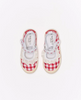 Walnut - Mary Jane Frill Canvas- Red Gingham Shoes.