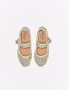 Arlo Ballet Shoe - White Glitter.
