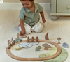 Safari Friends Wooden Train Set