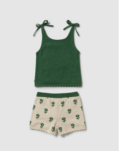 Wilson & Frenchy Fleur Organic Knitted Jacquard Set