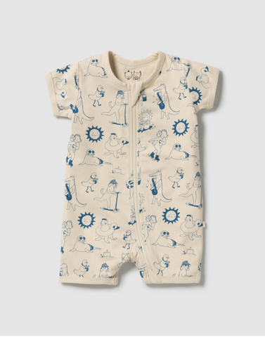 Wilson & Frenchy Tout est Magique Organic Boyleg Zipsuit