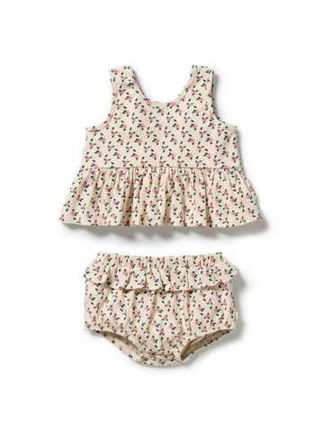 Wilson & Frenchy Little Blossom Organic Ruffle Set