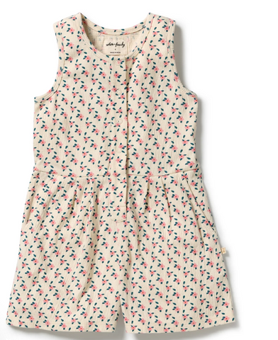 Wilson & Frenchy Little Blossom Organic Crinkle Playsuit