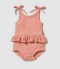 Wilson & Frenchy Petal Pink Pointelle Playsuit