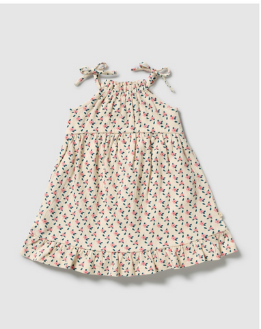 Wilson & Frenchy Little Blossom Organic Crinkle Ruffle Dress.