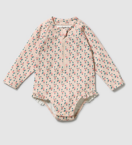 Wilson & Frenchy Little Blossom  Long Sleeved Swimsuit