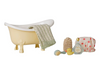 Maileg Bathtub Set Mouse Yellow.