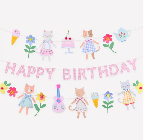 Meri Meri Kitten Club Garland Set.