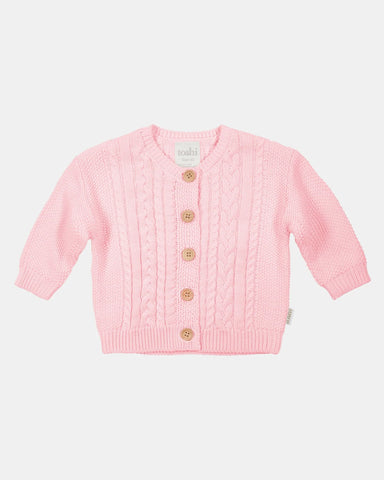 Toshi Organic Cardigan - Misty Rose