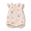 Peaches Organic Ruffle Growsuit