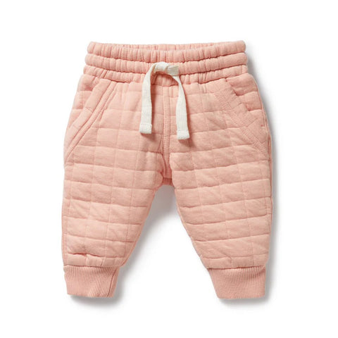 Wilson and Frenchy Quilted Sweat Pant - Rose